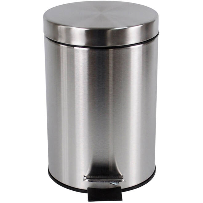 Afvalbak BRASQ pedaalemmer 20 liter rvs