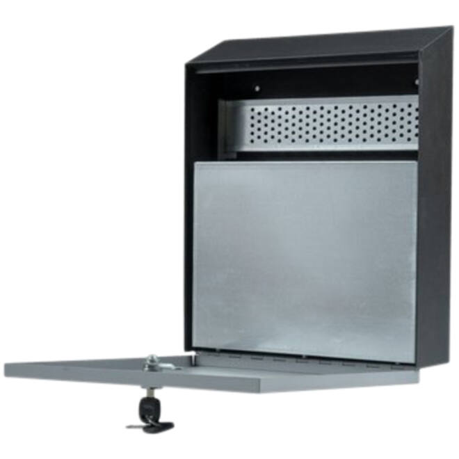 Asbak BRASQ wand 32x26cm zwart