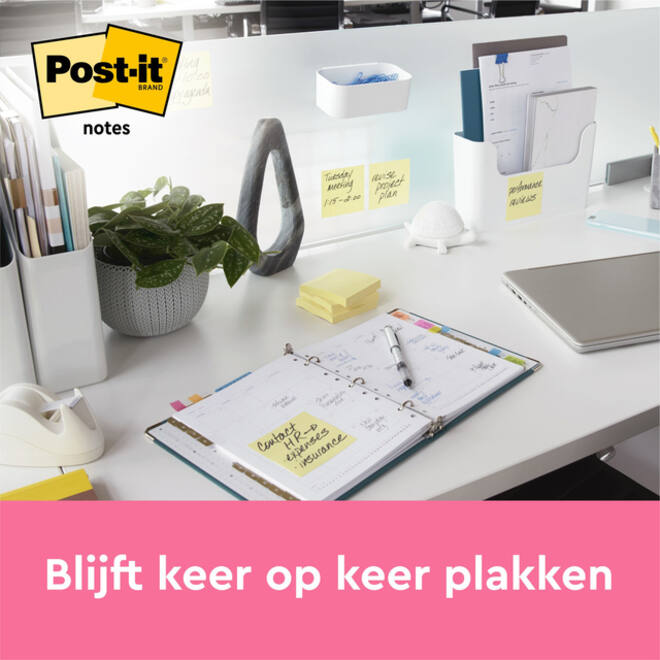 Memoblok 3M Post-it 563 101x101mm geel
