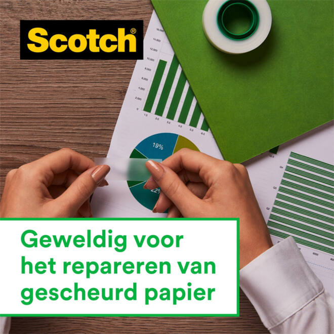Plakband Scotch Magic 810 19mmx10m onzichtbaar