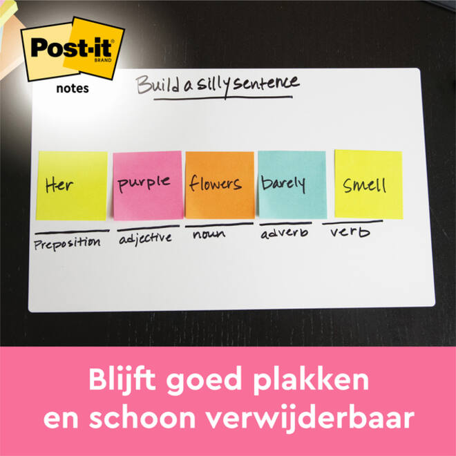 Memoblok 3M Post-it 655 76x127mm Energetic Colours