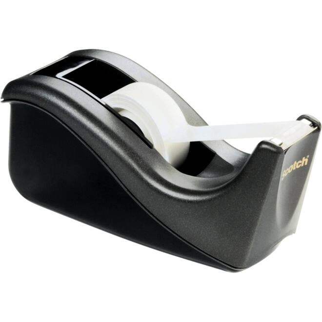 Plakbandhouder Scotch C60 zwart + 4 rollen Magic tape 19mmx33m