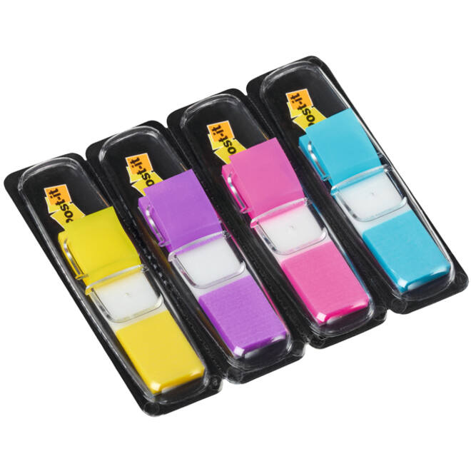Indextabs 3M Post-it 683 11.9x43.2mm 4 kleuren