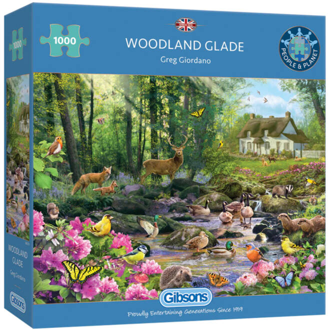 Puzzel Gibsons Woodland Glade 1000 stukjes