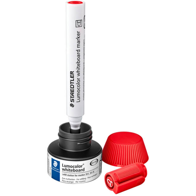 Viltstiftvulling Staedtler Lumocolor whiteboard 30ml rood
