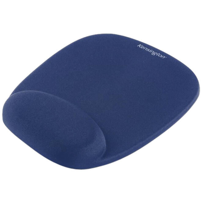Muismat Kensington met Polsondersteuning Foam blauw