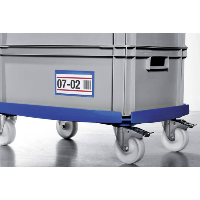 Documenthoes Durable zelfklevend 150x67mm blauw