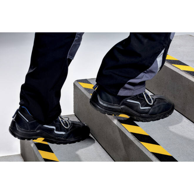 Antisliptape DURALINE GRIP+ 25mmx15m geel-zwart