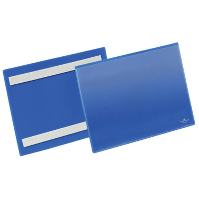Documenthoes Durable zelfklevend A5 liggend blauw