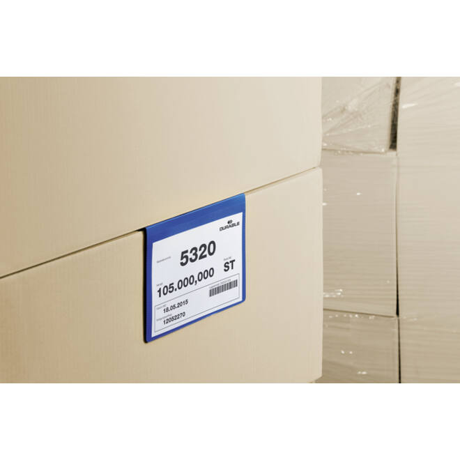Documenthoes Durable met vouw A5 liggend blauw