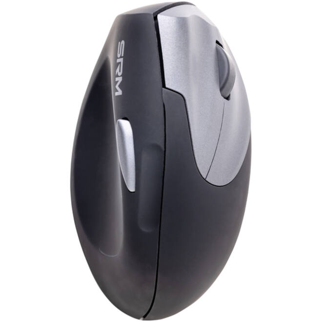 Muis Ergofy SRM VS4 rechts draadloos zilver zwart