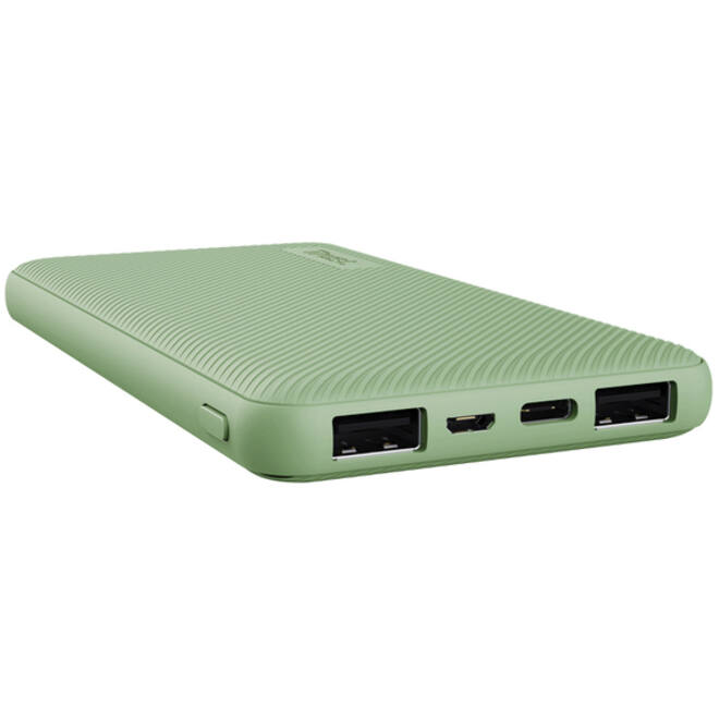 Powerbank Trust Primo 10.000 mAh eco groen
