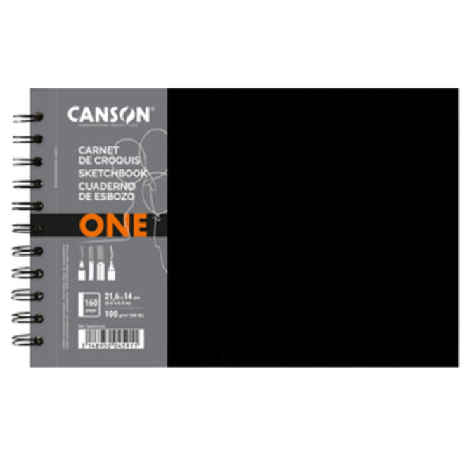 Tekenboek Canson Art Book One 21.6x14cm 100gr 80vel spiraal