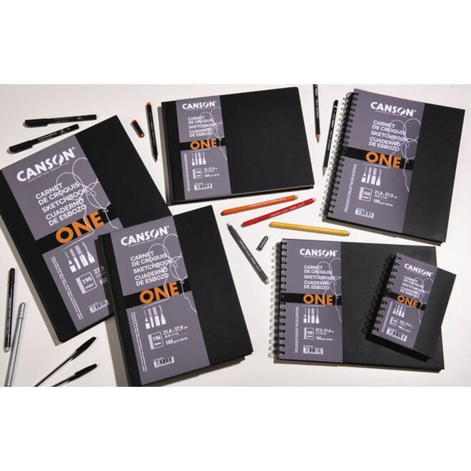 Tekenboek Canson Art Book One 21.6x14cm 100gr 80vel hardcover