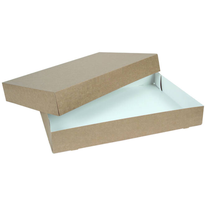 Cateringdoos IEZZY 55cm plasticvrij bruin 10 stuks