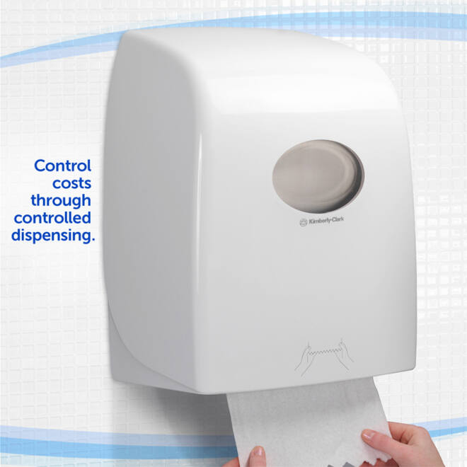 Handdoekroldispenser Aquarius wit 6959