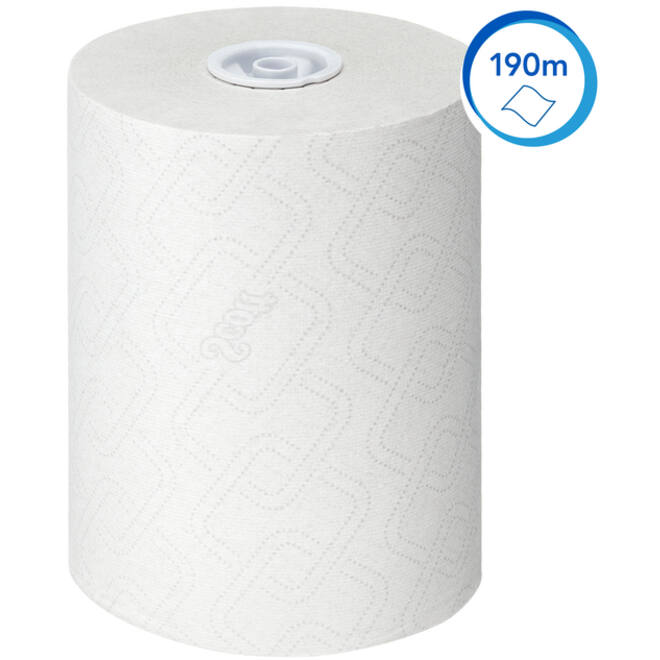 Handdoekrol Scott Essential Slimroll 1-laags 190m wit 6695