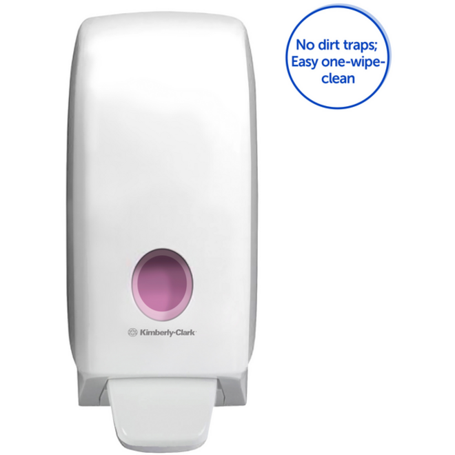 Handzeepdispenser Aquarius 1 liter wit 6948