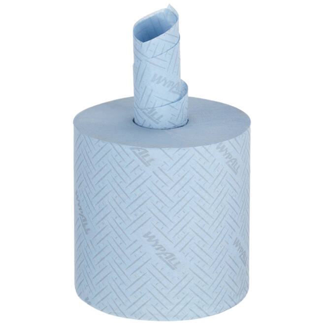 Poetsrol WypAll L10 1-laags 19,5x304m 800vel blauw 7255