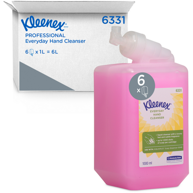 Handzeep Kleenex dagelijk gebruik roze 1000ml 6331