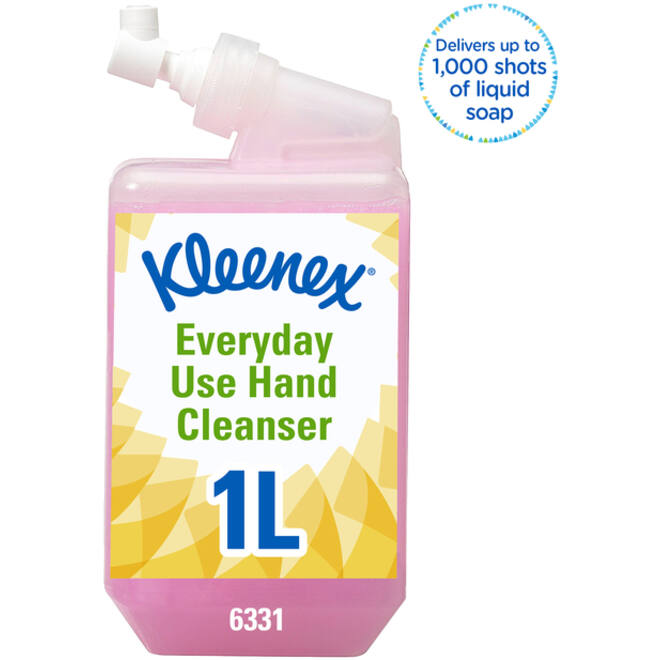 Handzeep Kleenex dagelijk gebruik roze 1000ml 6331
