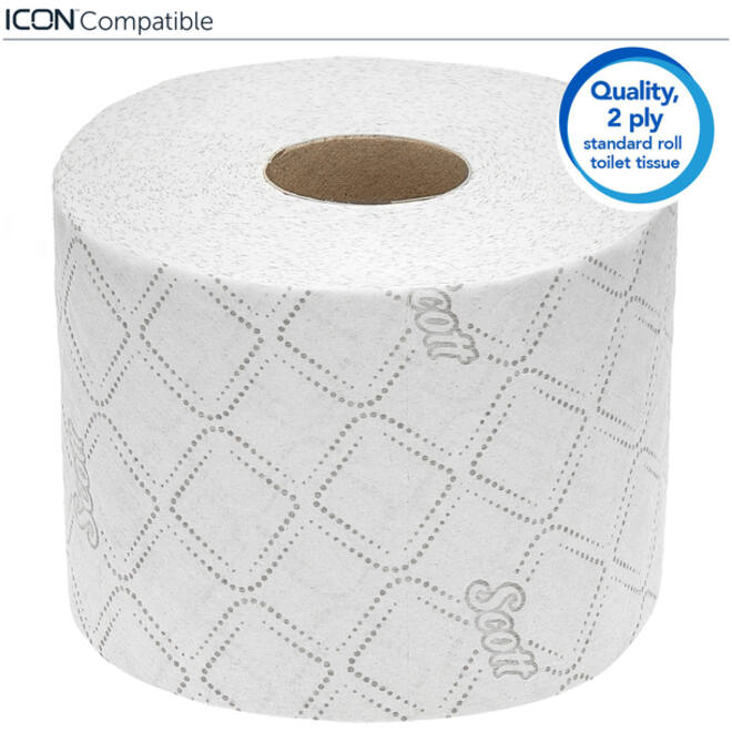 Toiletpapier Scott Essential 2-laags 600vel wit 8517