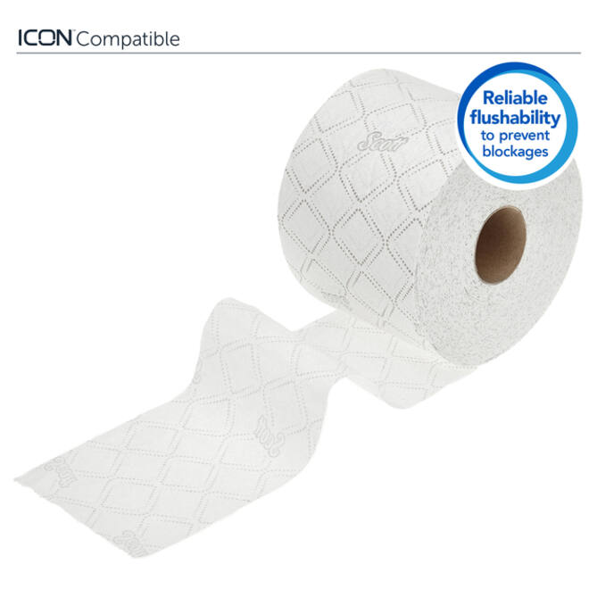 Toiletpapier Scott Essential 2-laags 600vel wit 8517