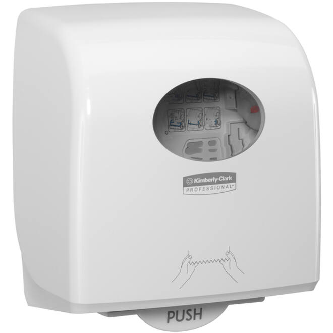 Handdoekroldispenser Aquarius Slimroll wit 7955