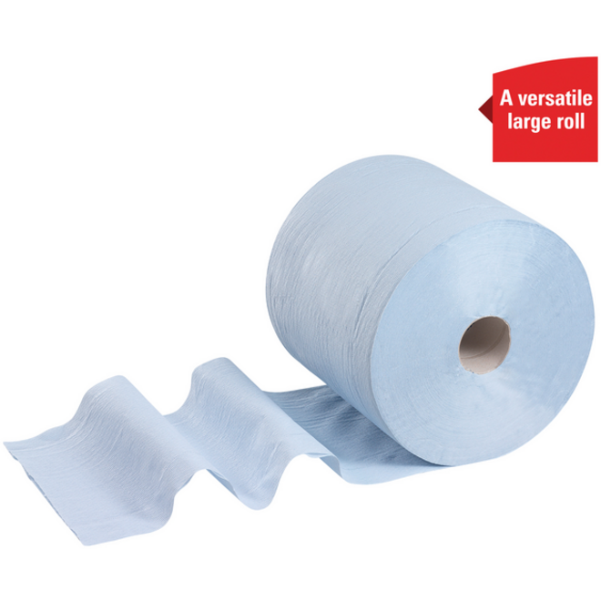Poetspapier WypAll L20 GeneralClean 2-laags 500 vel blauw 7300