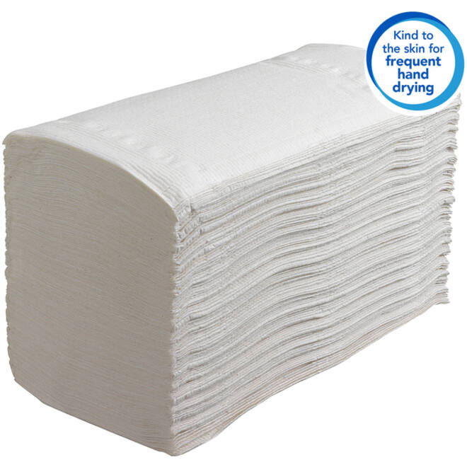 Handdoek Scott Control i-vouw 1-laags 215x315mm 15x212 vel wit 6663