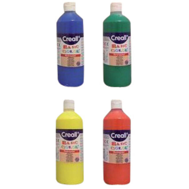 Plakkaatverf Creall basic donkerrood 500ml