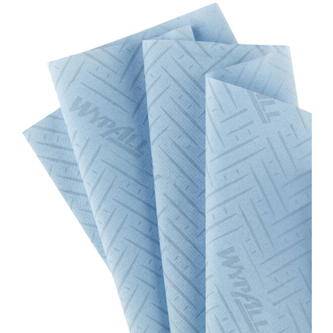 Poetspapier WypAll L10 GeneralClean 1-laags 280 vel blauw 6220