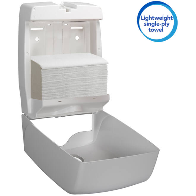 Handdoek Scott i-vouw 1-laags 21x20cm wit 15x304stuks 6689