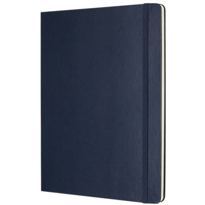 Notitieboek Moleskine XL 190x250mm blanco hard cover sapphire blue