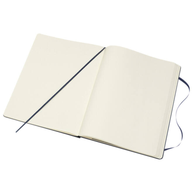 Notitieboek Moleskine XL 190x250mm blanco hard cover sapphire blue