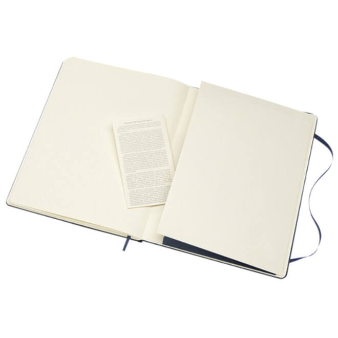 Notitieboek Moleskine XL 190x250mm blanco hard cover sapphire blue