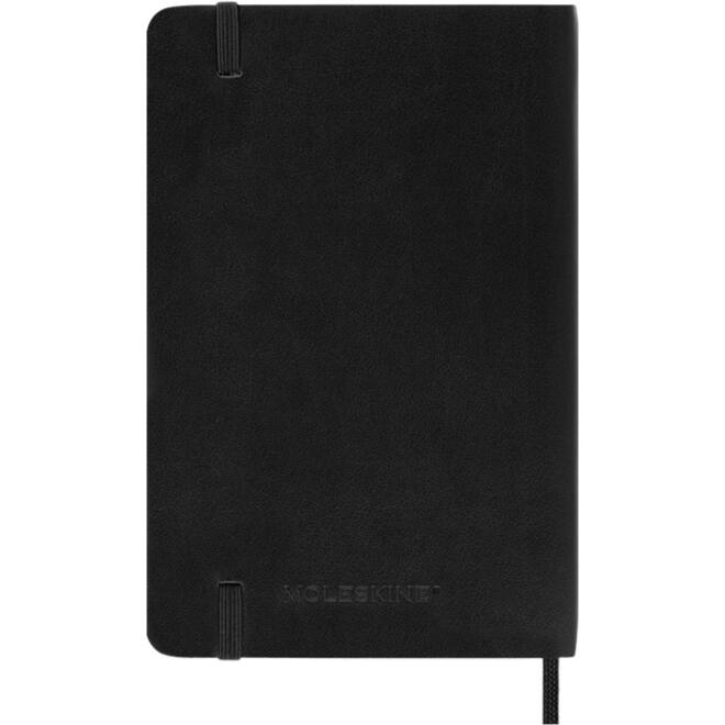 Notitieboek Moleskine pocket 90x140mm dots soft cover zwart