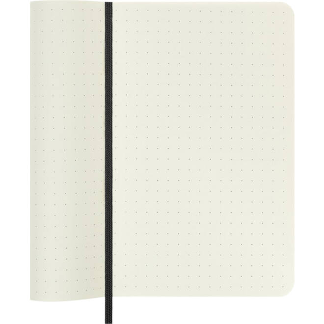 Notitieboek Moleskine pocket 90x140mm dots soft cover zwart
