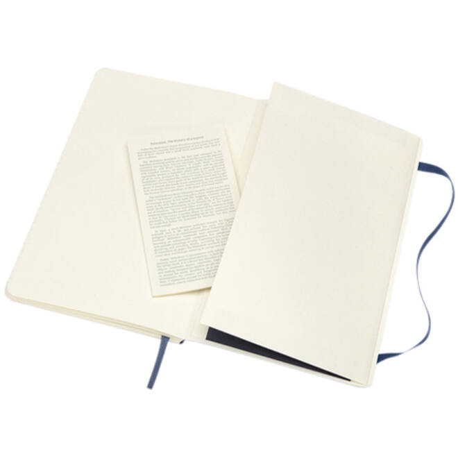 Notitieboek Moleskine large 130x210mm lijn soft cover sapphire blue