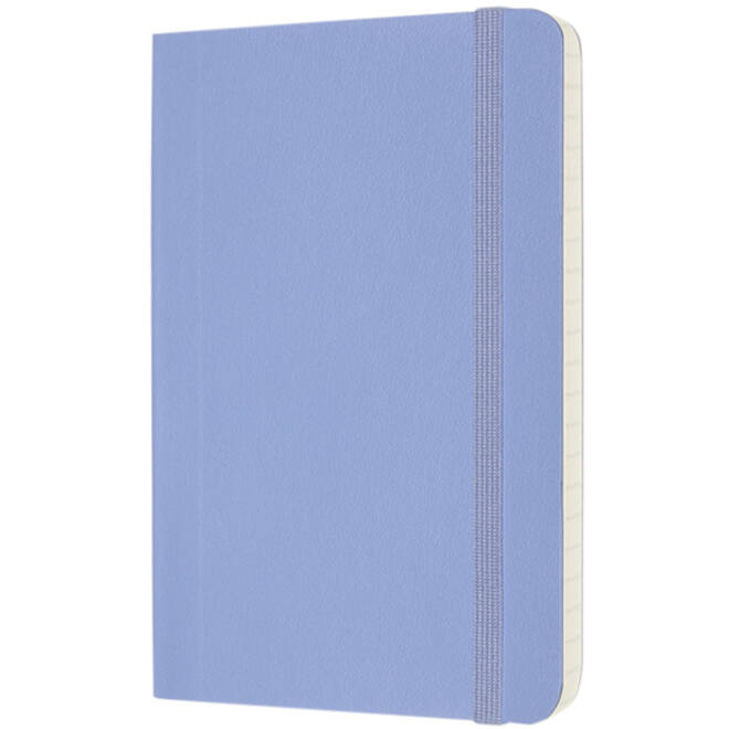 Notitieboek Moleskine pocket 90x140mm lijn soft cover hydrangea blue