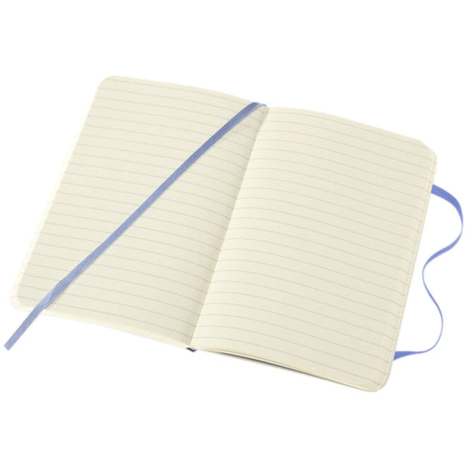 Notitieboek Moleskine pocket 90x140mm lijn soft cover hydrangea blue