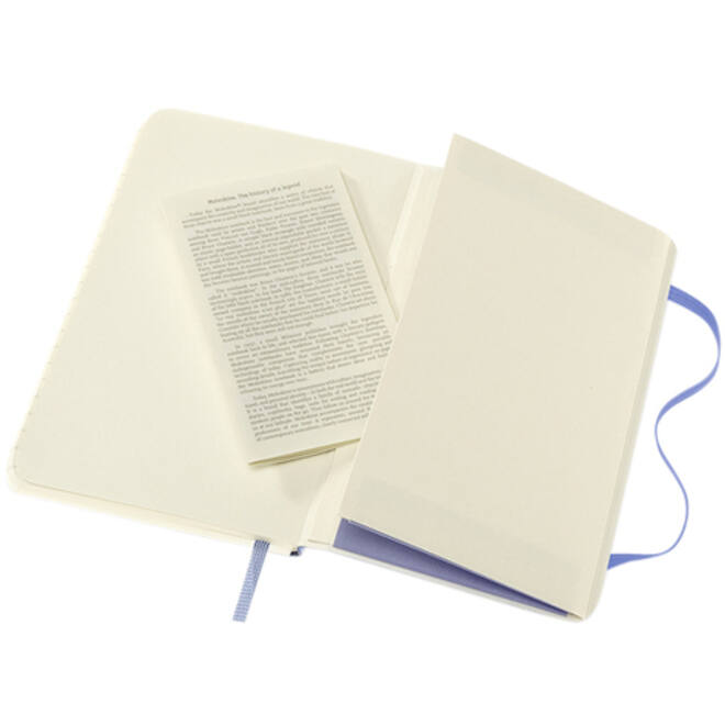 Notitieboek Moleskine pocket 90x140mm lijn soft cover hydrangea blue