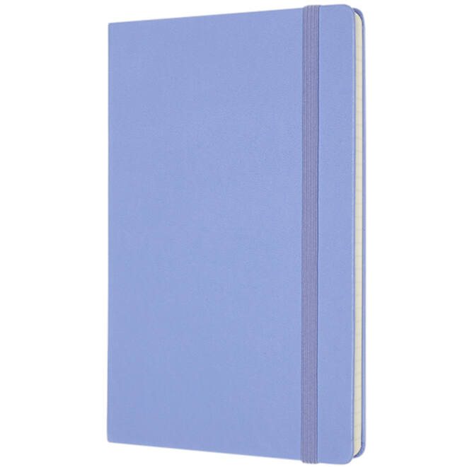 Notitieboek Moleskine large 130x210mm lijn hard cover hydrangea blue