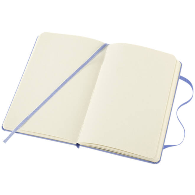 Notitieboek Moleskine pocket 90x140mm blanco hard cover hydrangea blue
