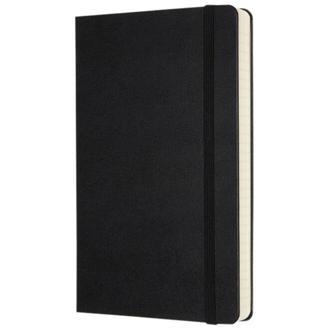 Notitieboek Moleskine Expanded large 130x210mm lijn hard cover zwart