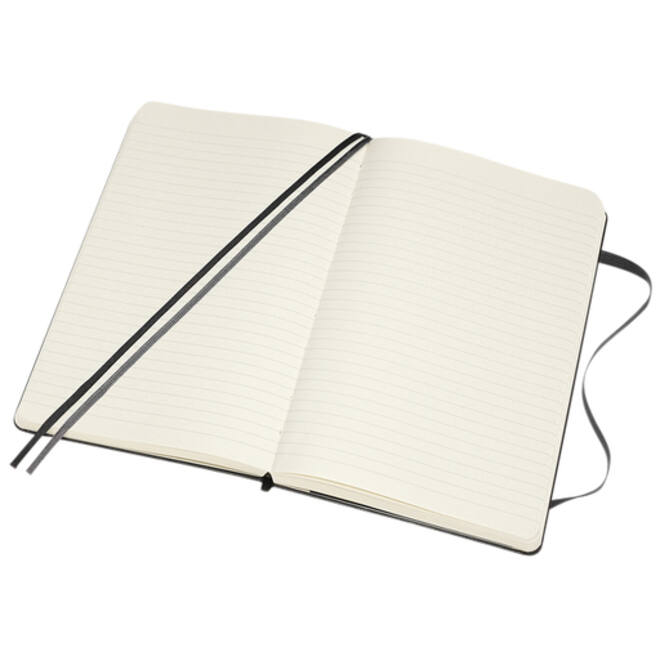 Notitieboek Moleskine Expanded large 130x210mm lijn hard cover zwart