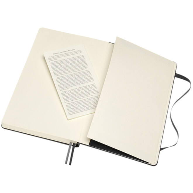 Notitieboek Moleskine Expanded large 130x210mm lijn hard cover zwart