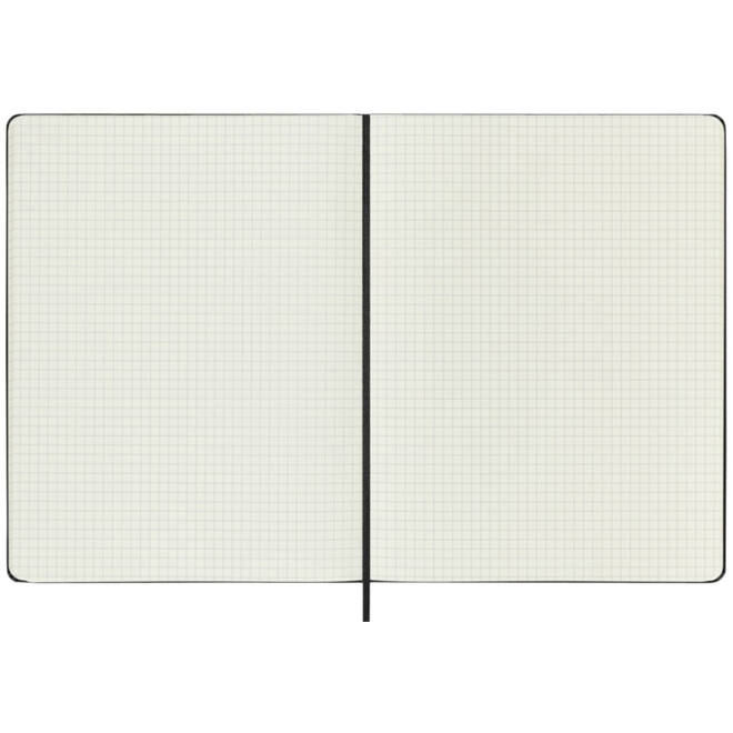 Notitieboek Moleskine XL 190x250mm ruit 5x5 hard cover zwart