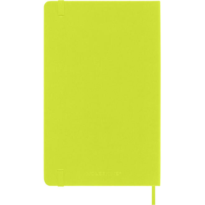 Notitieboek Moleskine large 130x210mm lijn hard cover lemon green