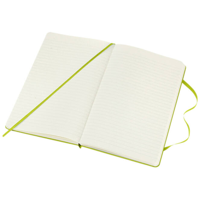 Notitieboek Moleskine large 130x210mm lijn hard cover lemon green